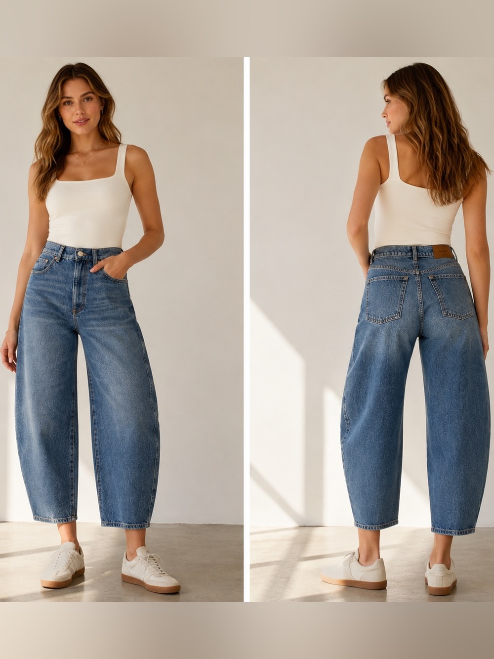 DL1961 Taylor Relaxed Barrel High Rise Jeans North Water 24